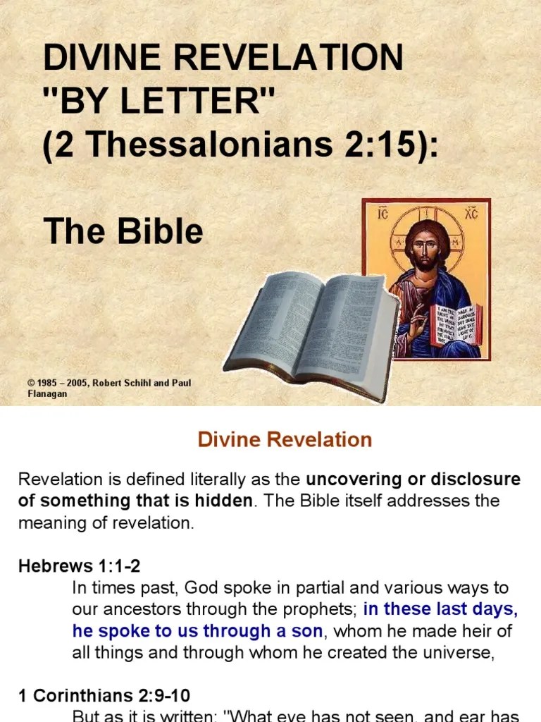 Divine Revelation By Letter - The Bible | PDF | Biblical Canon | Bible
