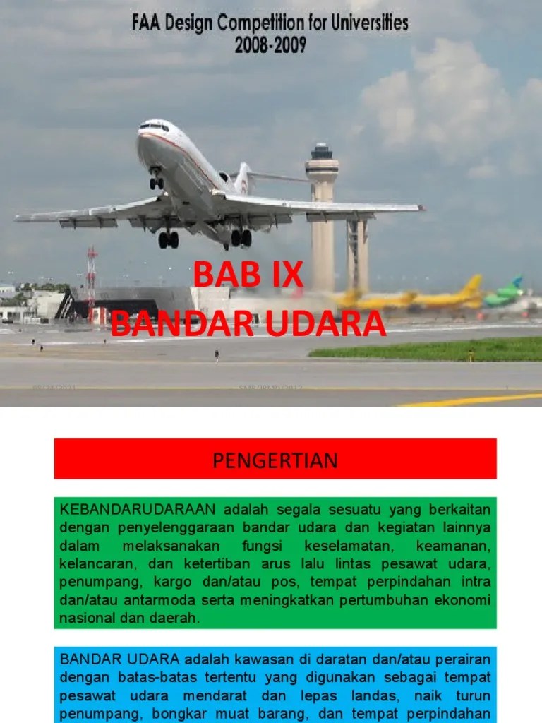 BAB IX. Bandar Udara 12 | PDF