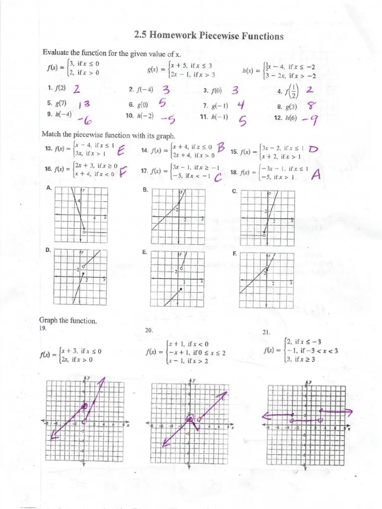 Key Worksheet 2.5 | PDF