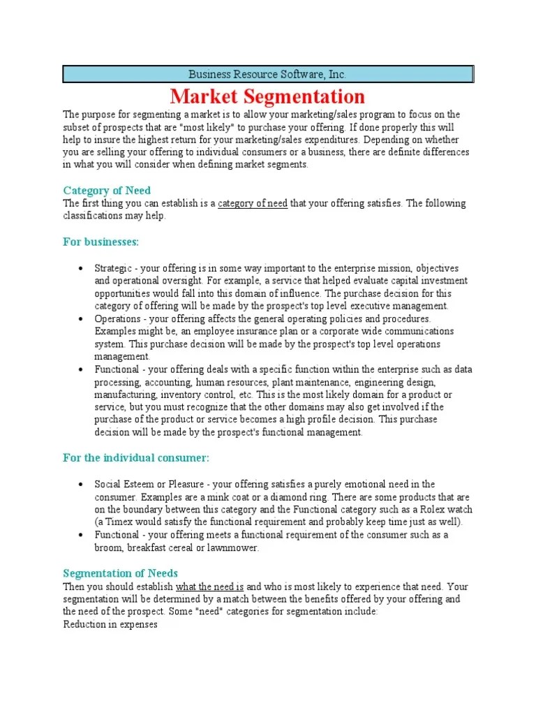 A Comprehensive Guide To Market Segmentation Strategies For Businesses ...