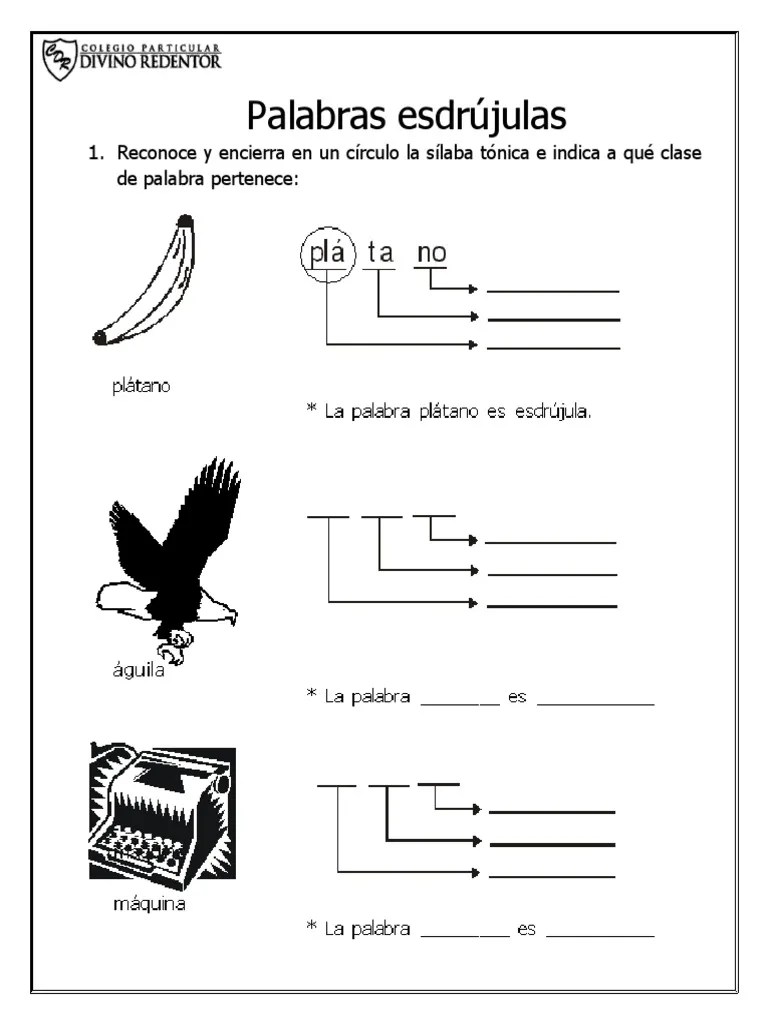 Palabras Esdrújulas | PDF