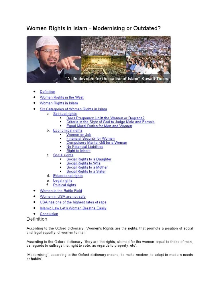 Women Rights In Islam | PDF | Adam And Eve | Quran