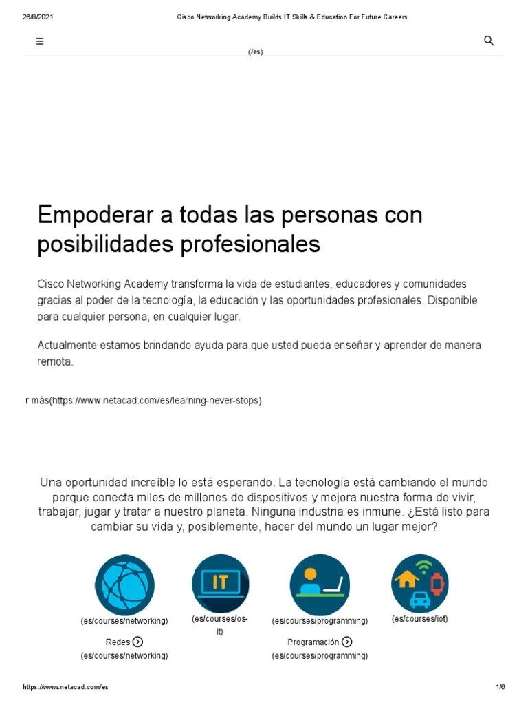 Cisco Networking Academy Builds IT Skills & Education For Future ...