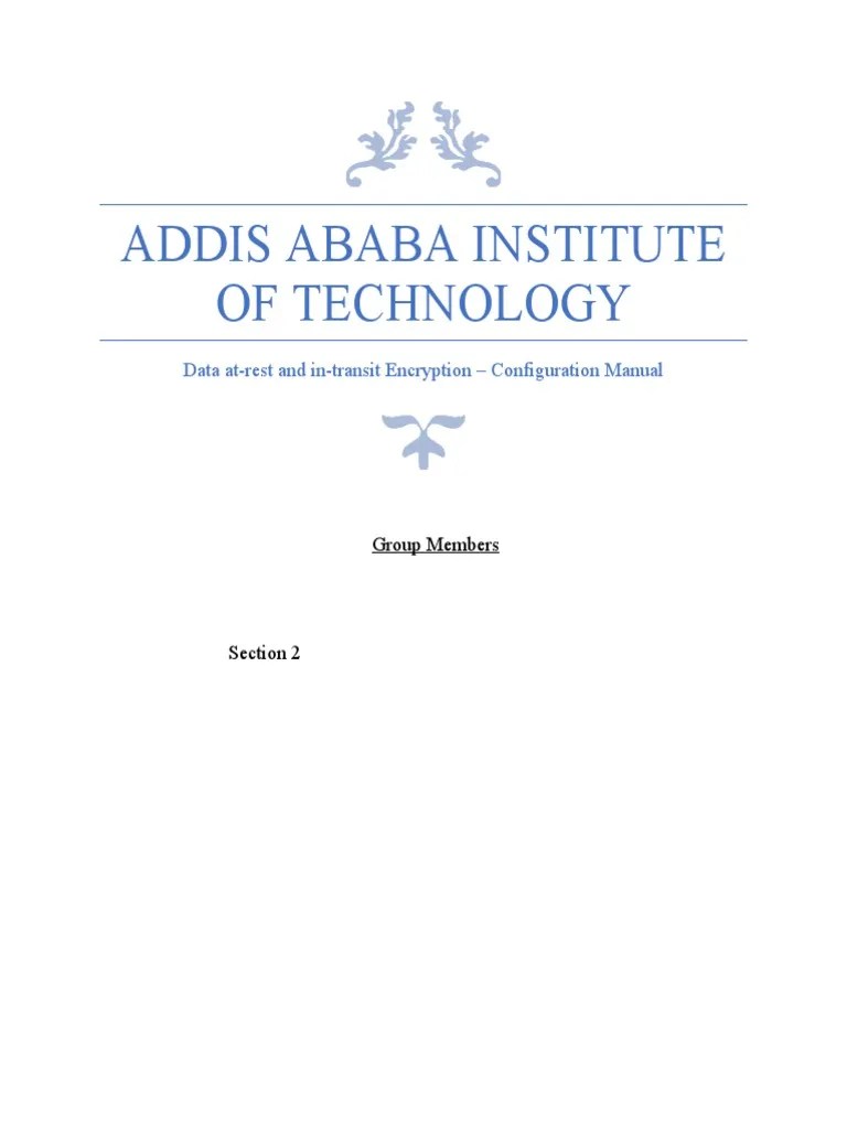 At Rest & In Transit Encryption | PDF | Encryption | Key (Cryptography)