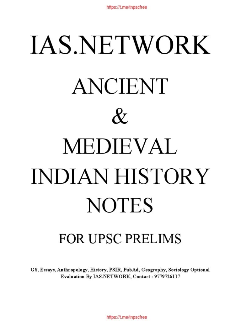 Ancient & Medieval India@Tnpscfree | PDF | Vedas | Gautama Buddha