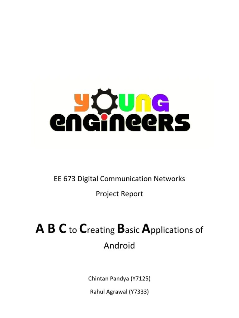 Project Report Android | PDF | Android (Operating System) | Mobile App