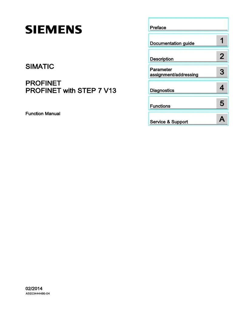 Profinet Step7 V13 Function Manual En-US En-US | PDF | Input/Output ...
