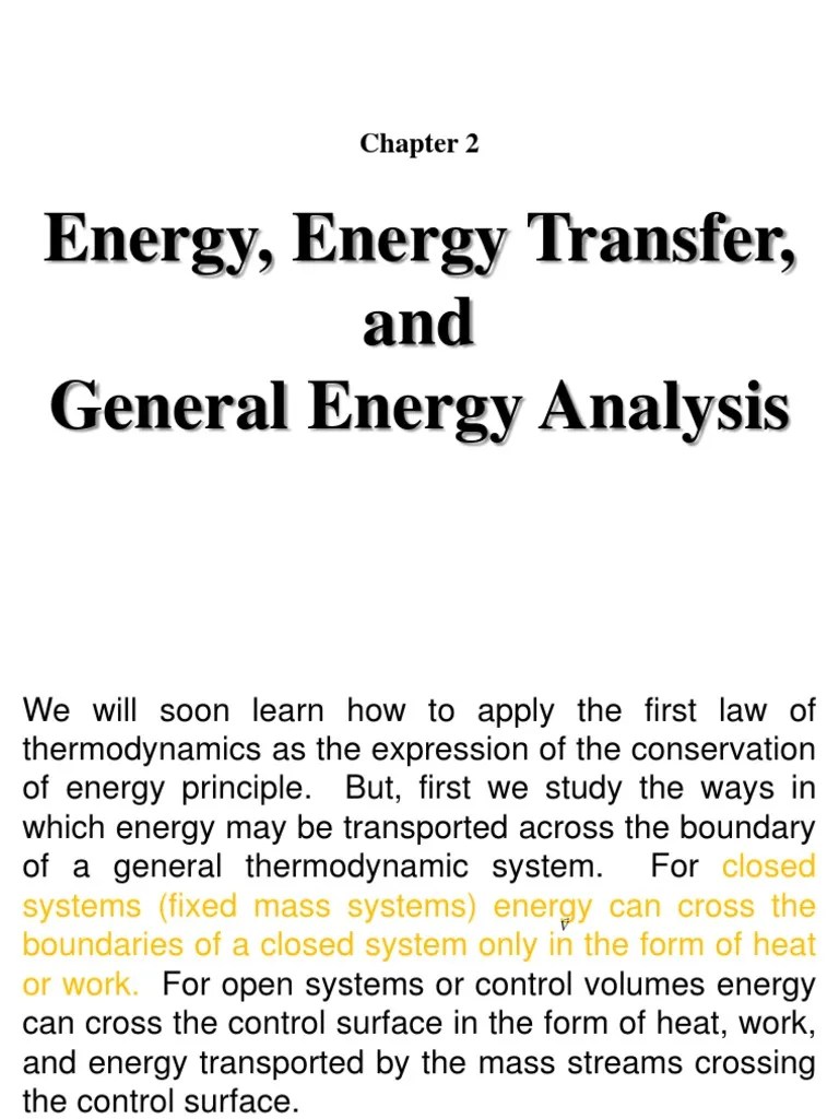002general Energy Analysis Of THERMODYNAMICS | Download Free PDF | Heat ...