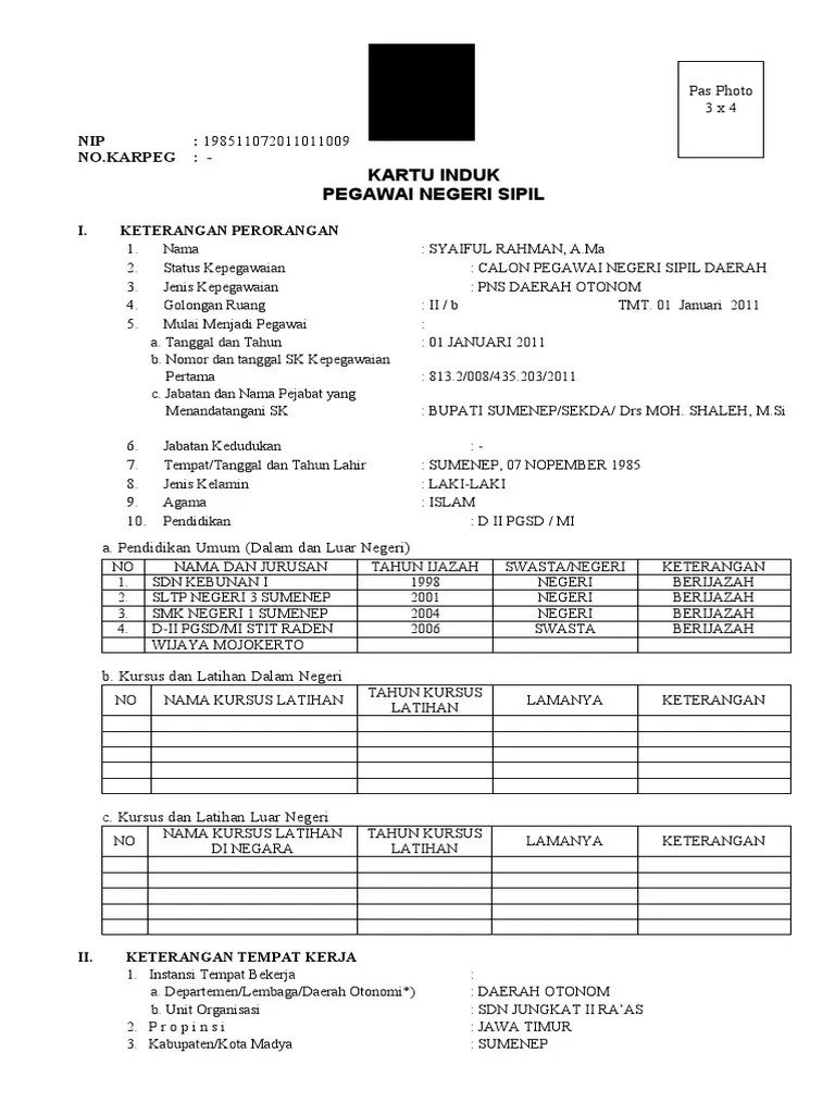 Contoh format surat perjanjian kontrak kerja untuk . CONTOH SURAT KETERANGAN PNS