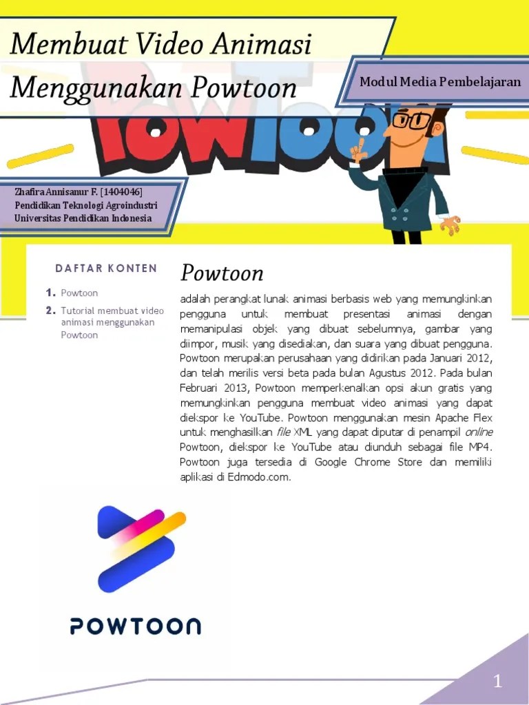 Membuat Powtoon | PDF