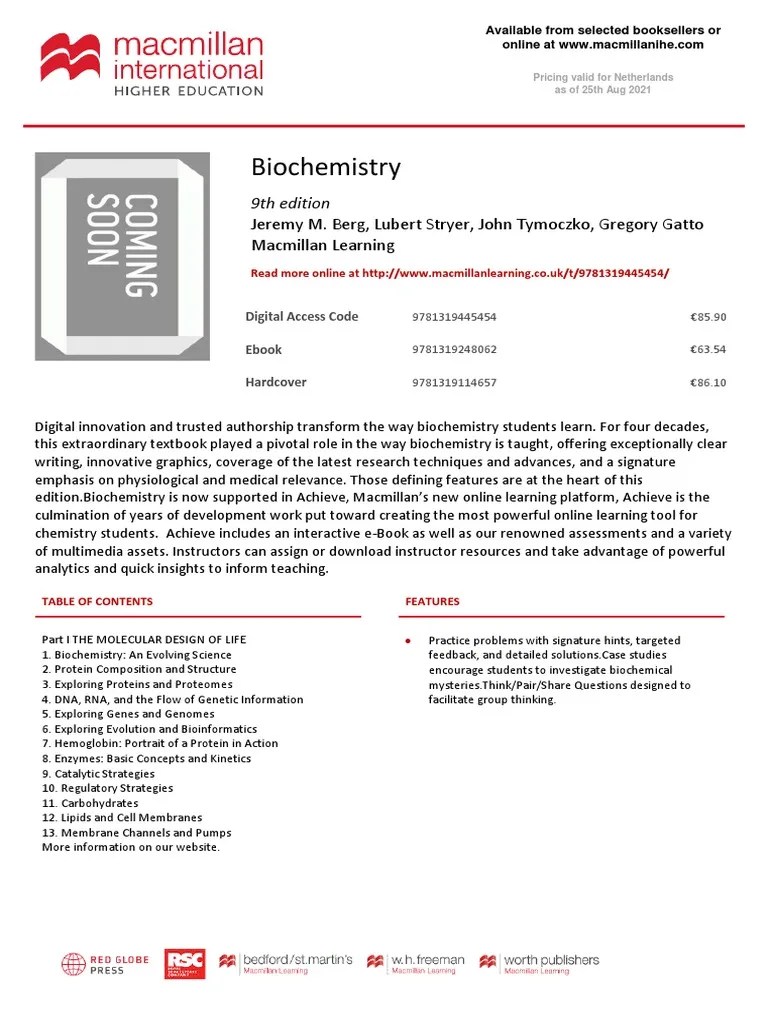 Biochemistry | PDF | Chemistry | Biochemistry