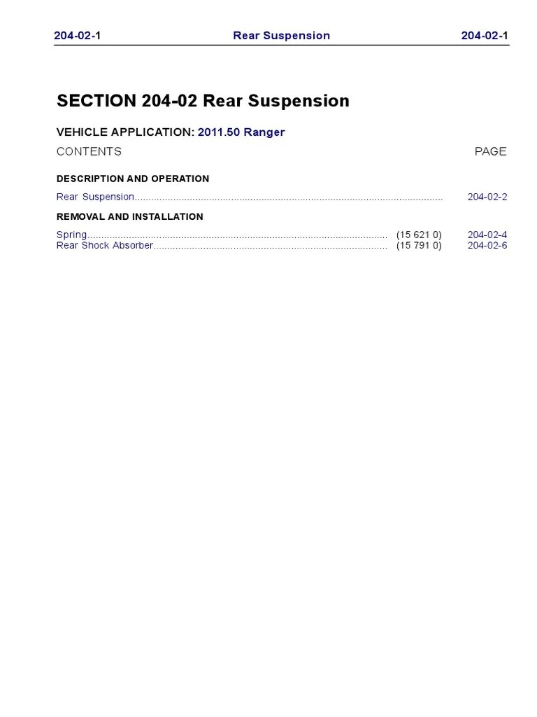 204 - 02 Rear Suspension | PDF | Mechanical Engineering | Vehicles
