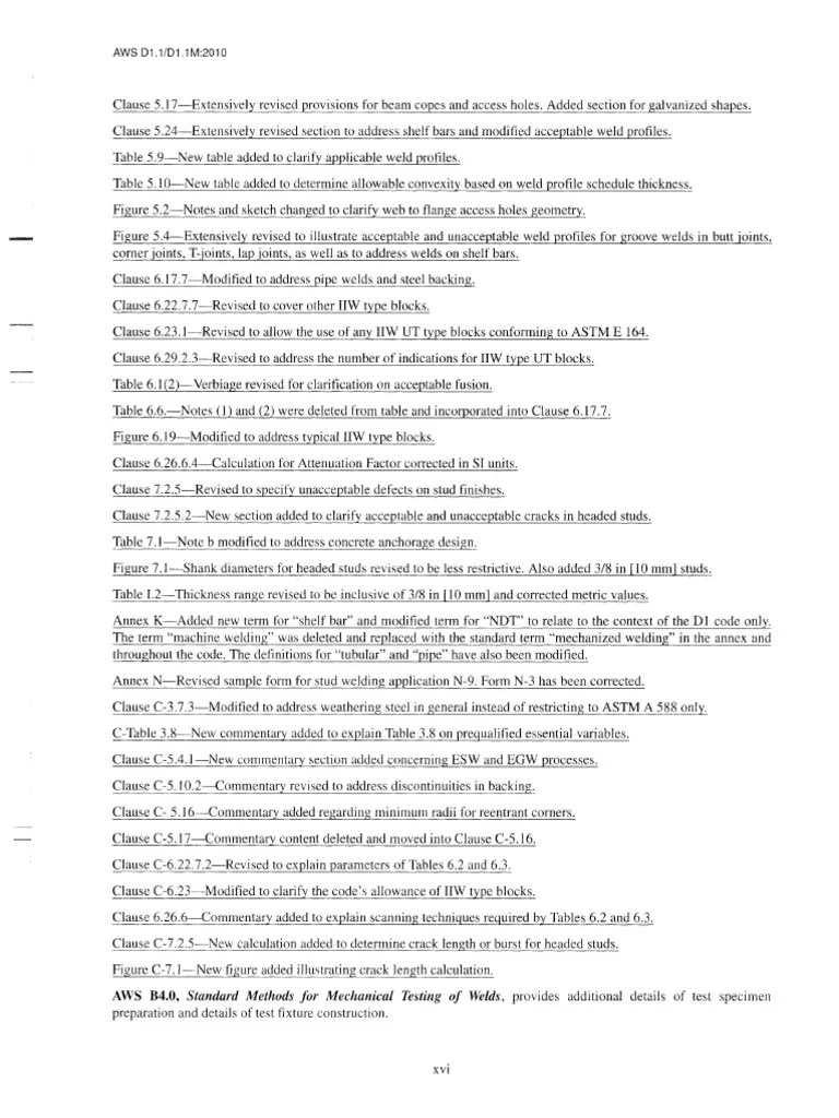 Aws D1.1 D1.1M-2010 - Structural Welding Code-Steel-17 | PDF