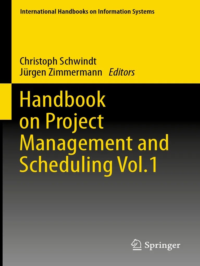 Handbook Project Management And Scheduling Vol 1 2015 | PDF | Project ...