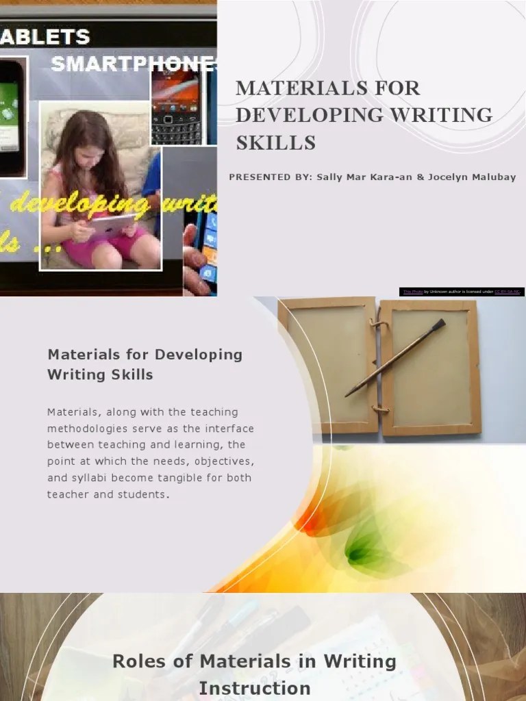 Materials For Developing Writing Skills | PDF | Learning | Grammar