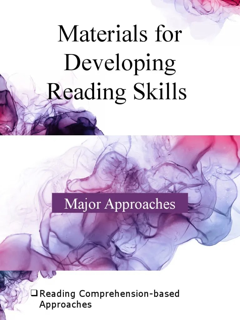 Materials For Developing Reading Skills | PDF | Reading Comprehension ...