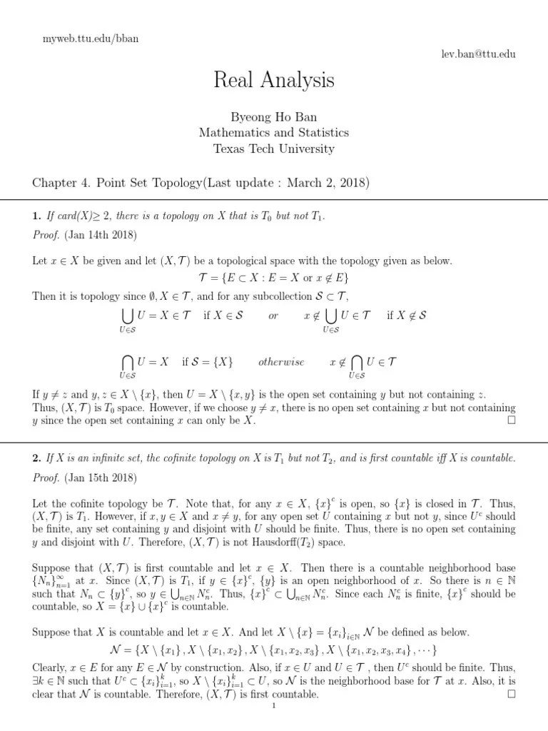 Solution Real Analysis Folland Ch4 | PDF | Compact Space | Metric Space