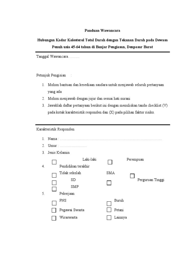 Panduan Wawancara | PDF