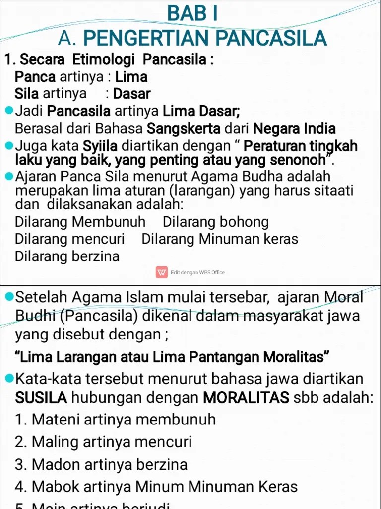 It contains the noble values and keeps the spirit of the . 1 Bab I Pengertian Pancasila Dan Tinjuan Historis Tentang Rumsan Pancasila Pdf