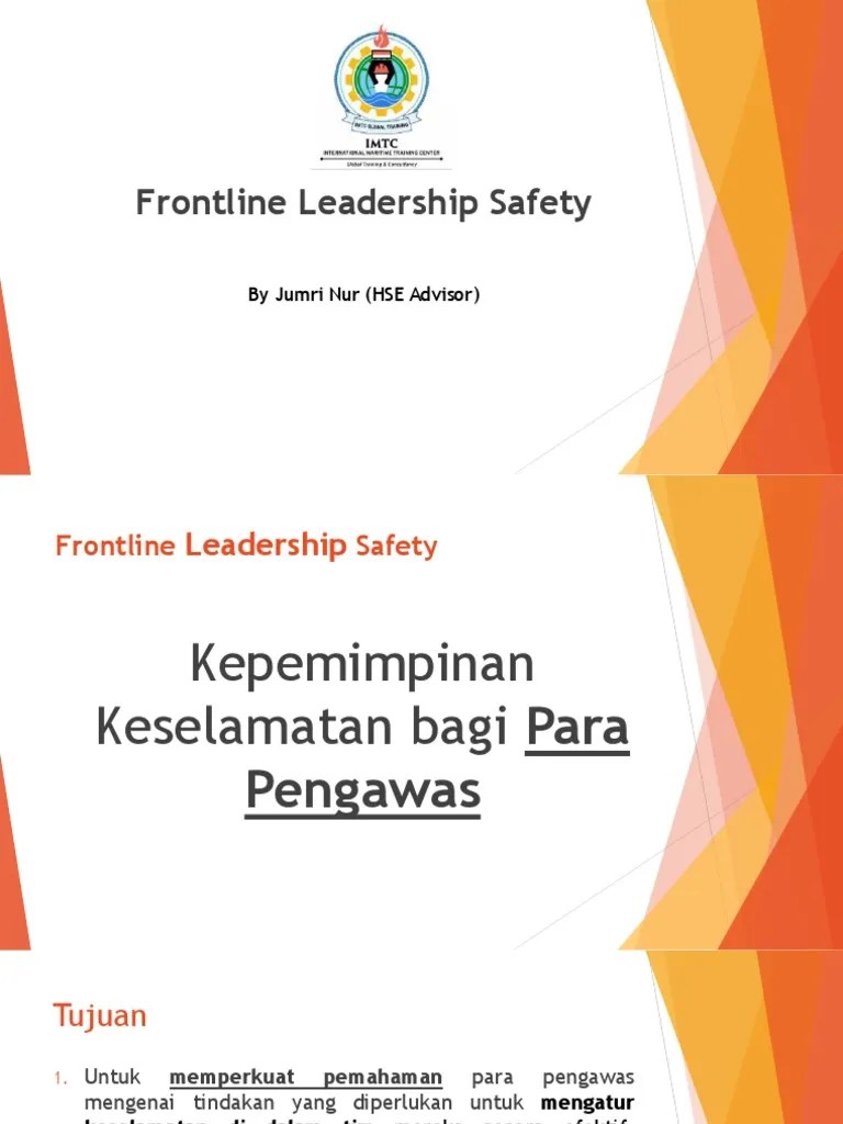 Frontline Leadership Safety - Reponsibility And Accountability - OK | PDF