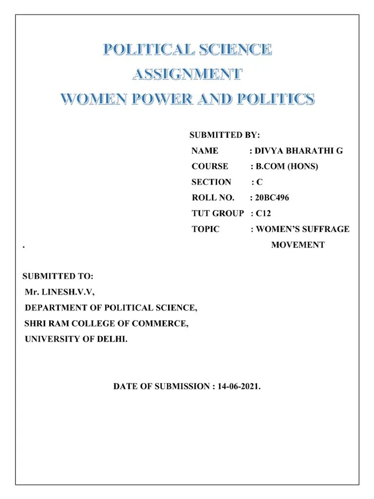 Women's Suffrage Movement | PDF | Women's Suffrage | Suffrage