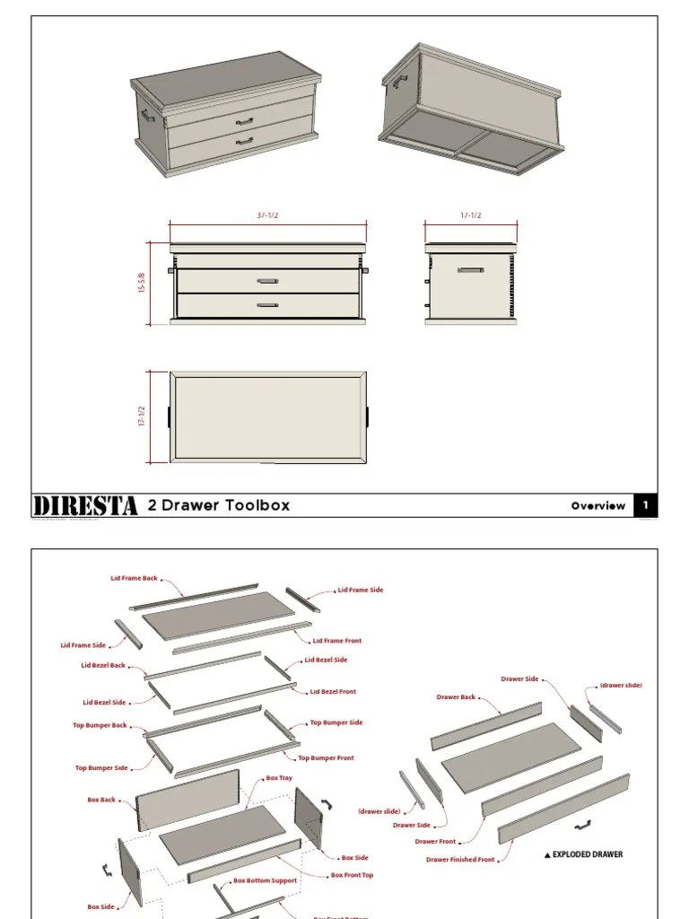 2 Drawer Toolbox: Version 1-0 | PDF | Manufactured Goods | Industrial ...