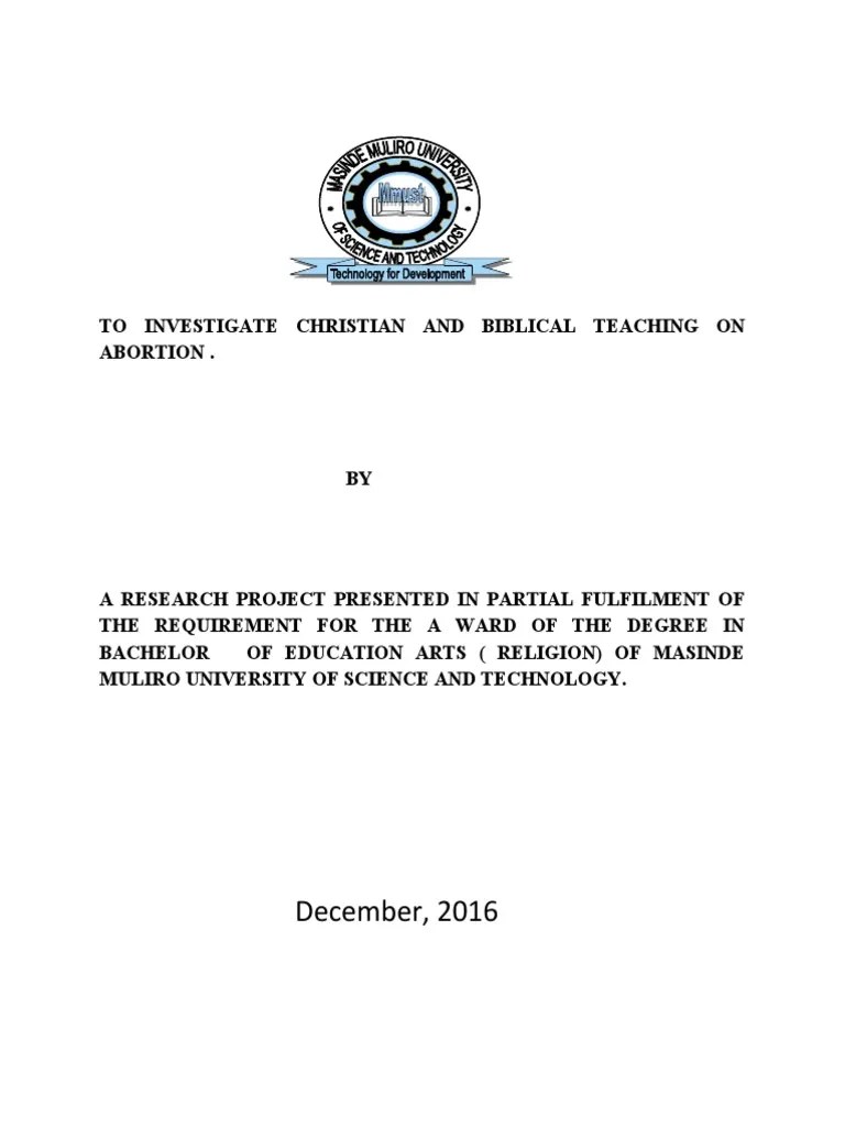 Christian Teaching On Abortion | PDF | Ten Commandments | God