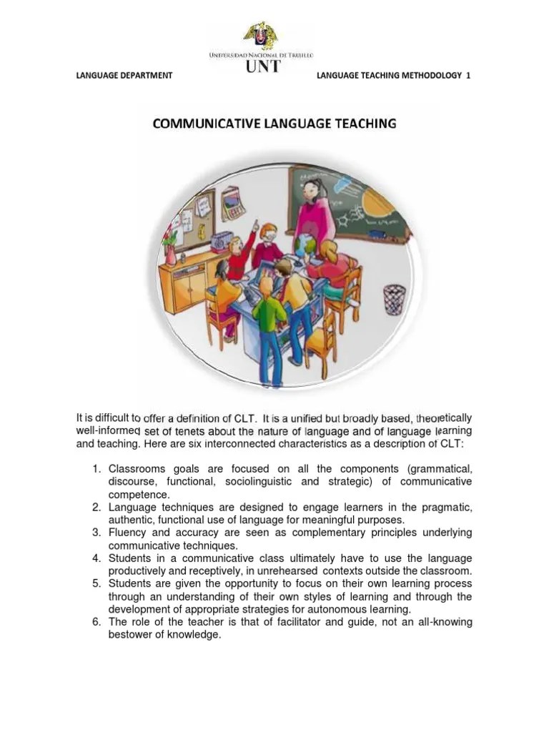 CLT Instruction And Learning | PDF | Learning | Language Education