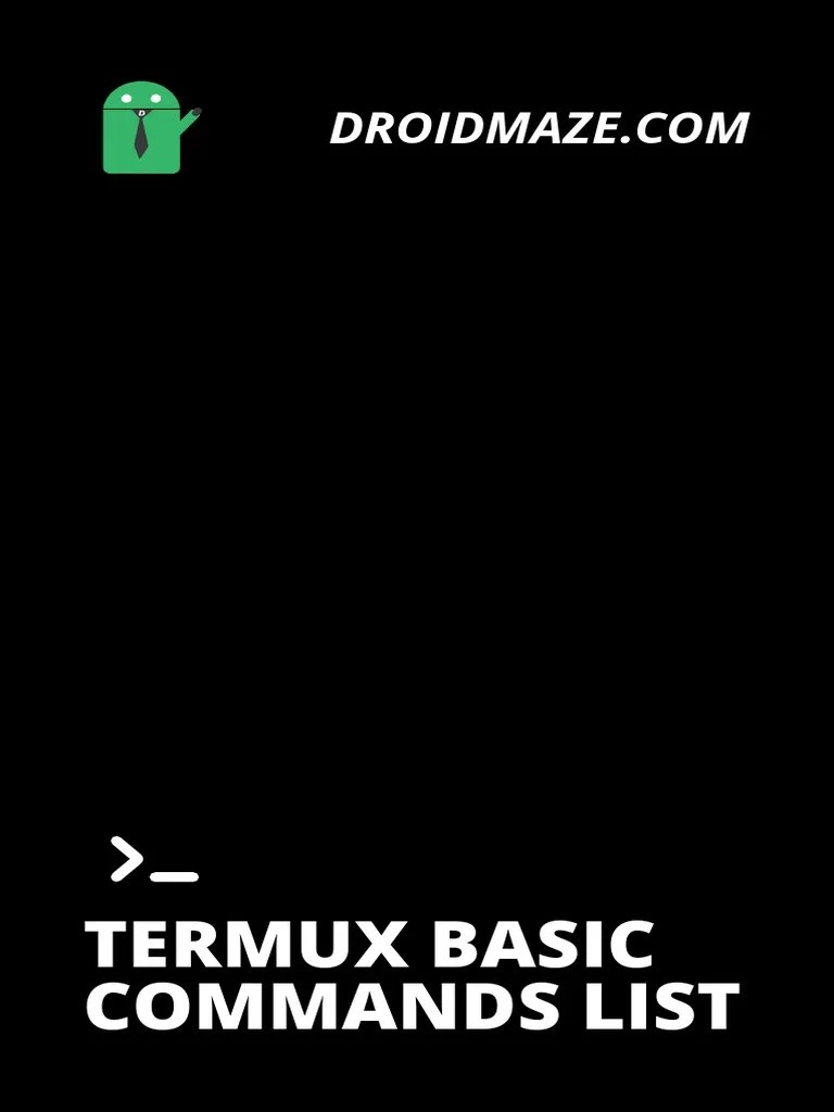Termux Basic Commands List | PDF | Computer File | File Transfer Protocol