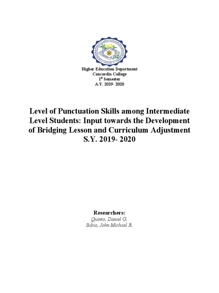 CHAPTER I Background Of The Study | PDF | Curriculum | Teachers