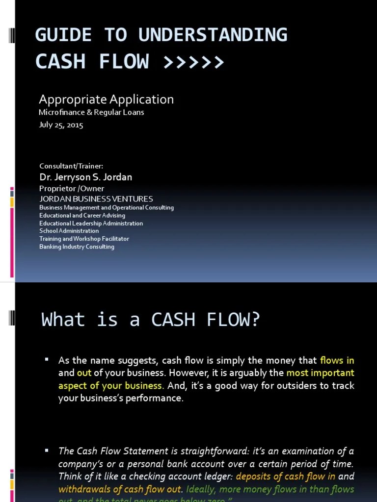 Cash-Flow Analysis Training Presentation | PDF | Cash Flow Statement | Economies