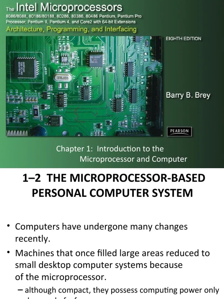 Lecture 3 - Microprocessor Based Systems | PDF | Central Processing ...