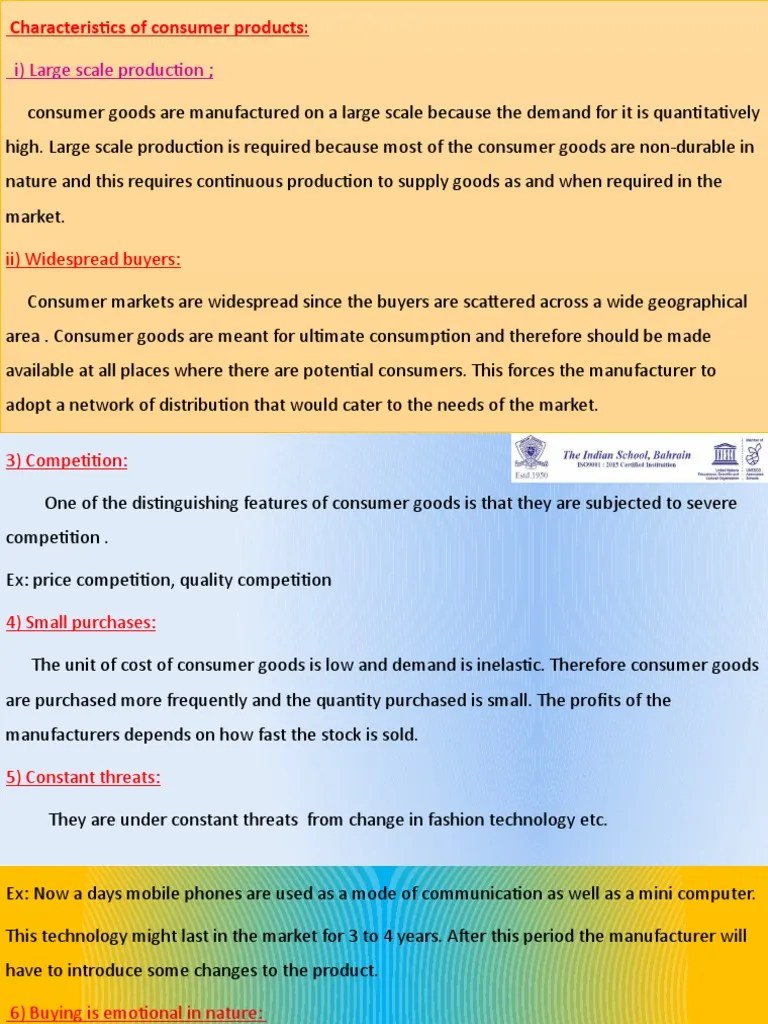 Classification Of Industrial Goods | PDF | Goods | Demand