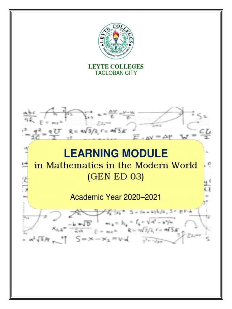 Mathematics In The Modern World: Exploring Patterns, Problem Solving Strategies, And ...