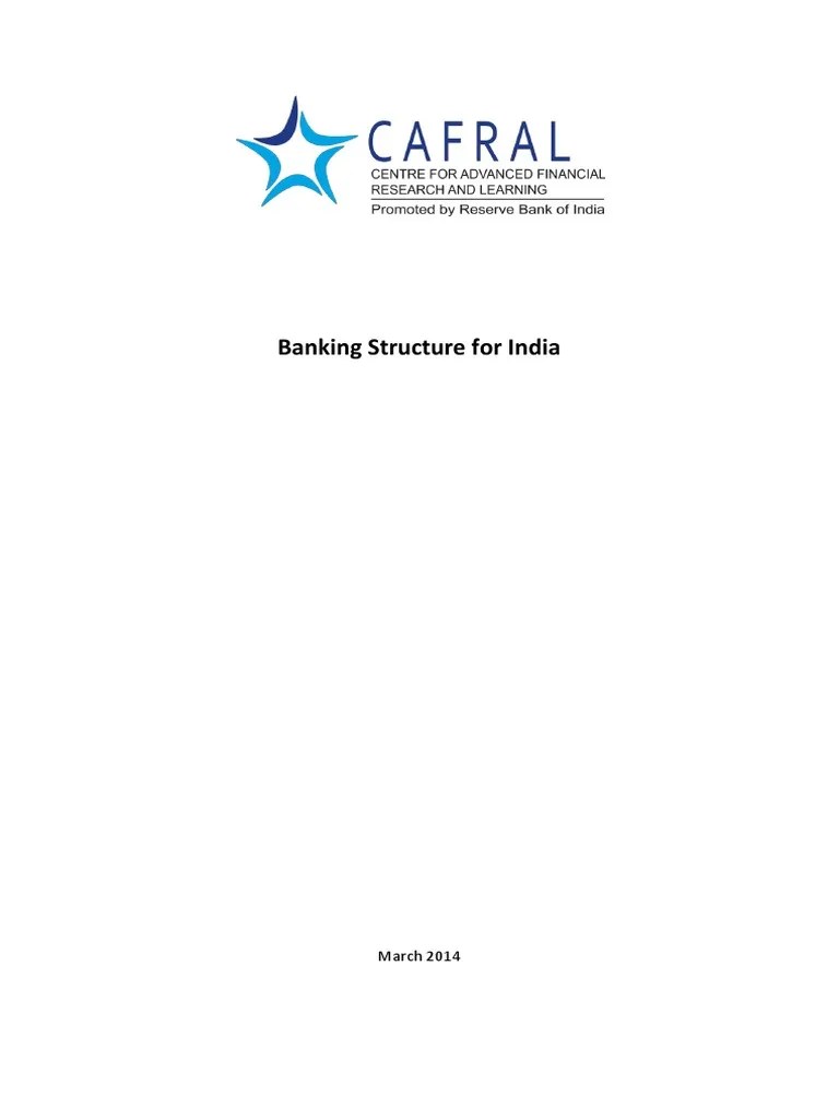 Banking Structure For India | PDF | Banks | Non Bank Financial Institution