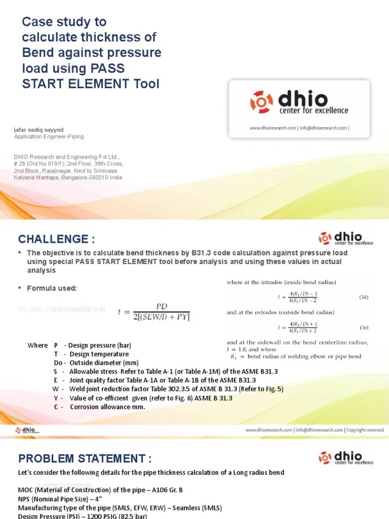 A Comparitive Study To Find Bend Thickness Calculation Using PASS START ELEMENT TOOL | PDF ...