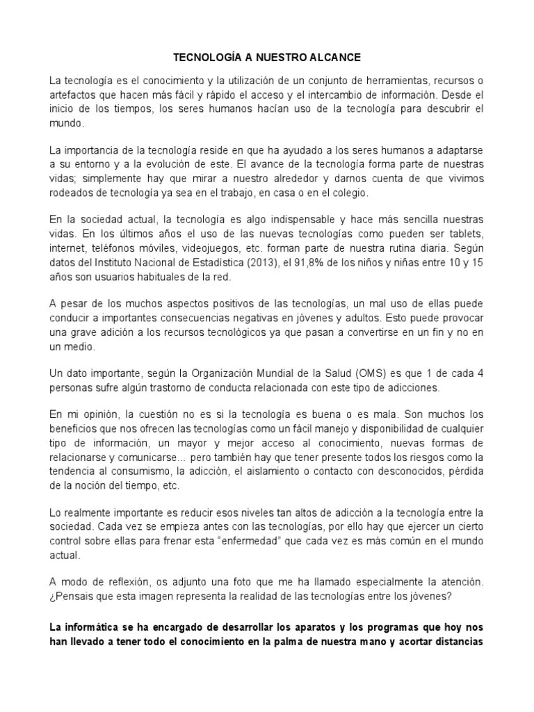 Tecnología A Nuestro Alcance | PDF