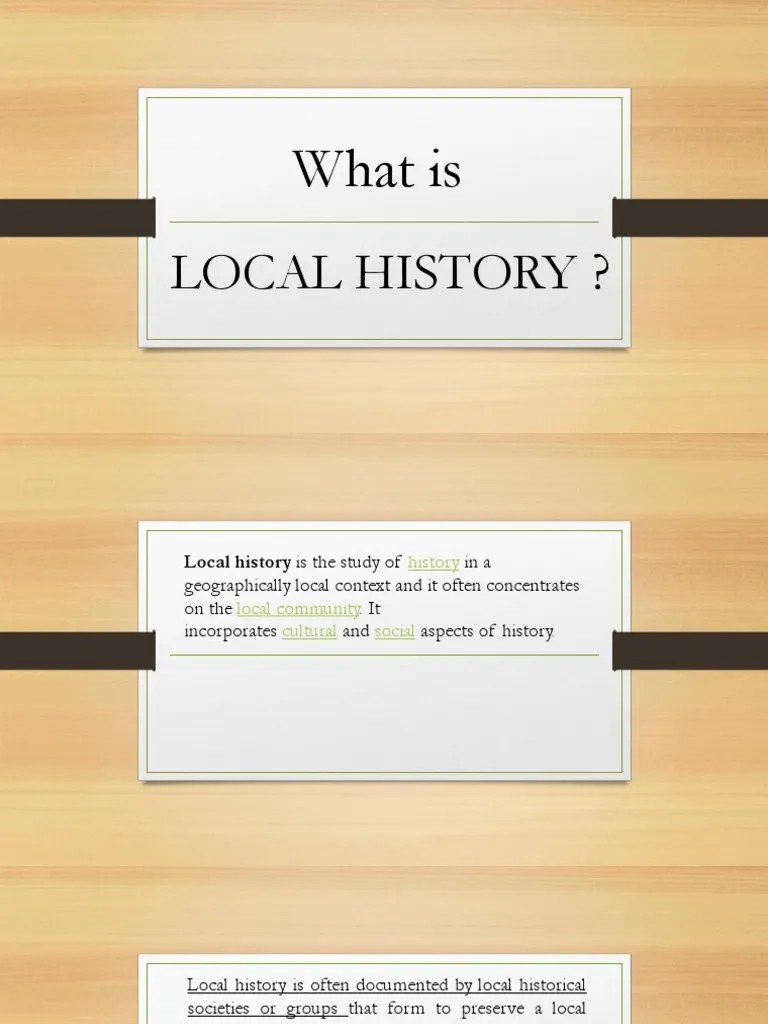 Local History | PDF | Academia | Communication