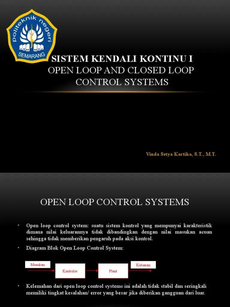 Open Loop Dan Closed Loop Kontrol | PDF