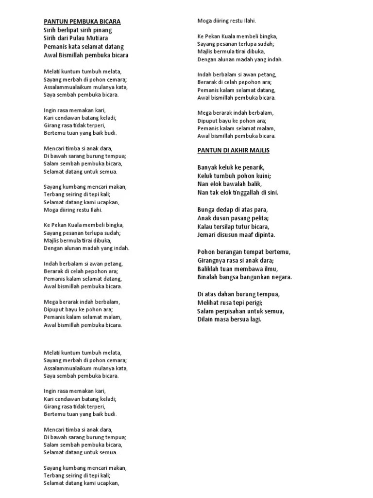 Contoh Kata Sambutan Pembukaan Acara Mtq