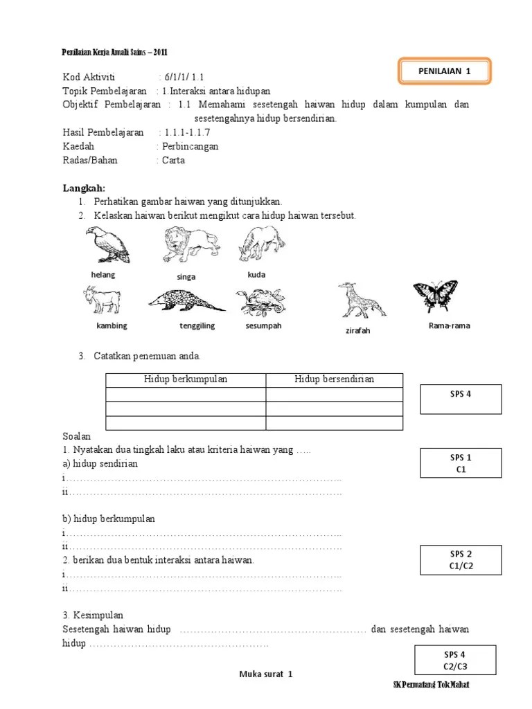 Soalan latihan matematik tahun 6 bab 1. Peka Sains Tahun 6 Pdf