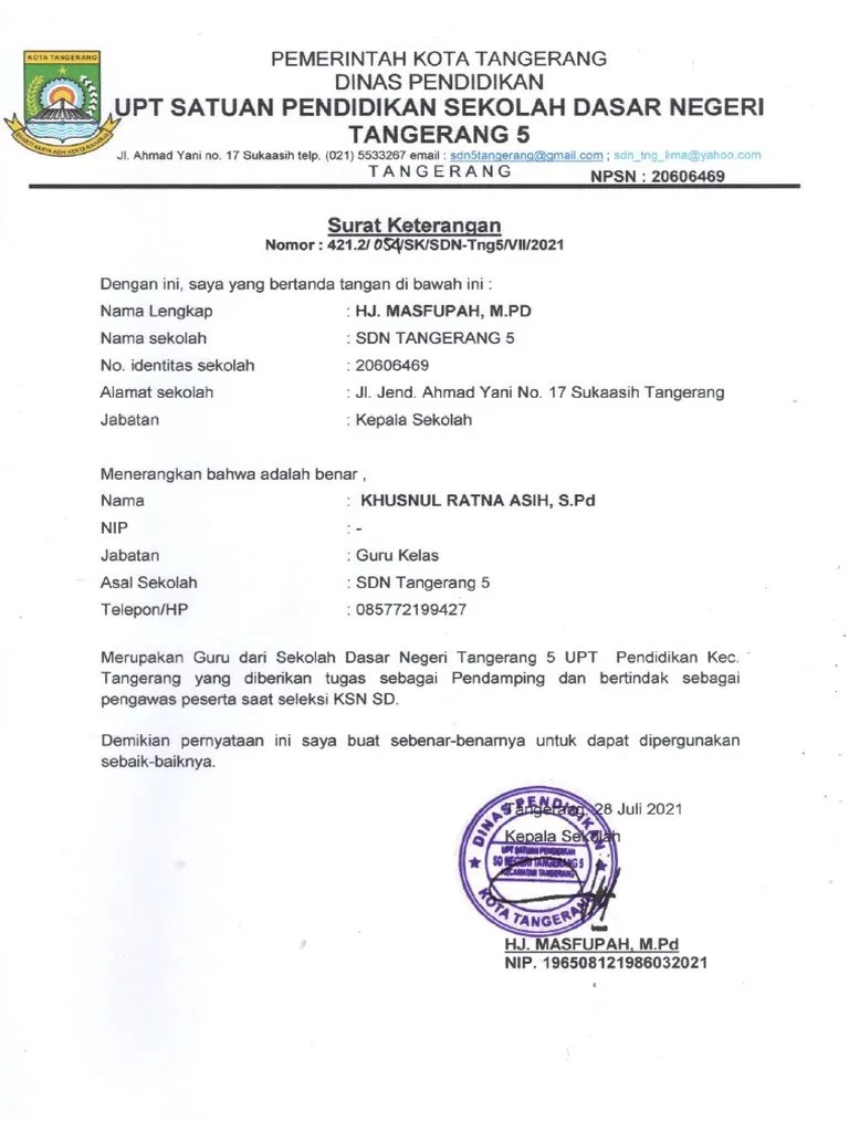 SK Pendamping Lomba | PDF