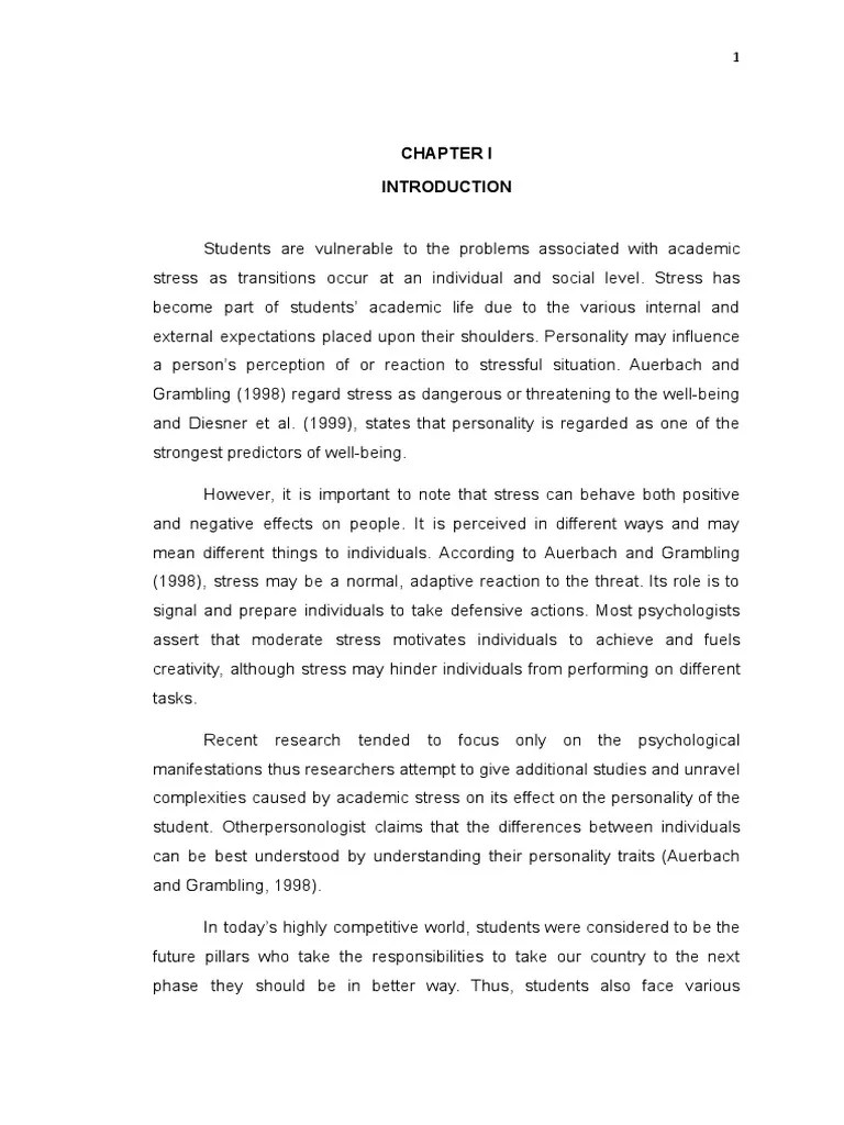 Academic Stress | PDF | Psychology | Psychological Concepts