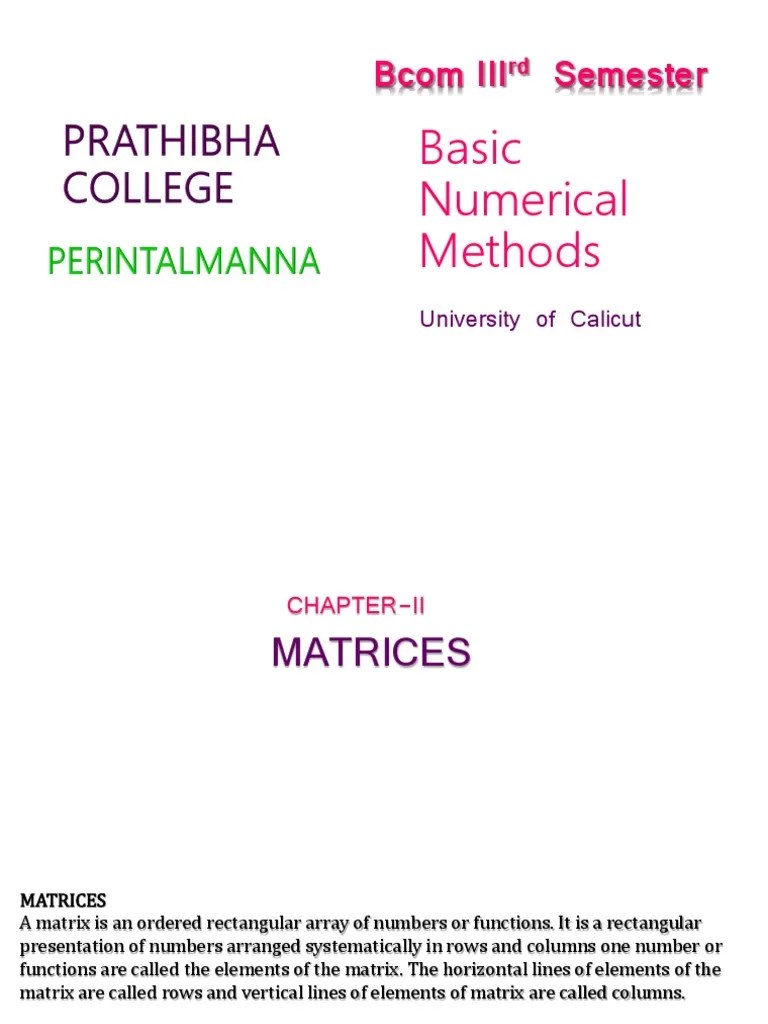 MATRIX | PDF | Matrix (Mathematics) | Determinant