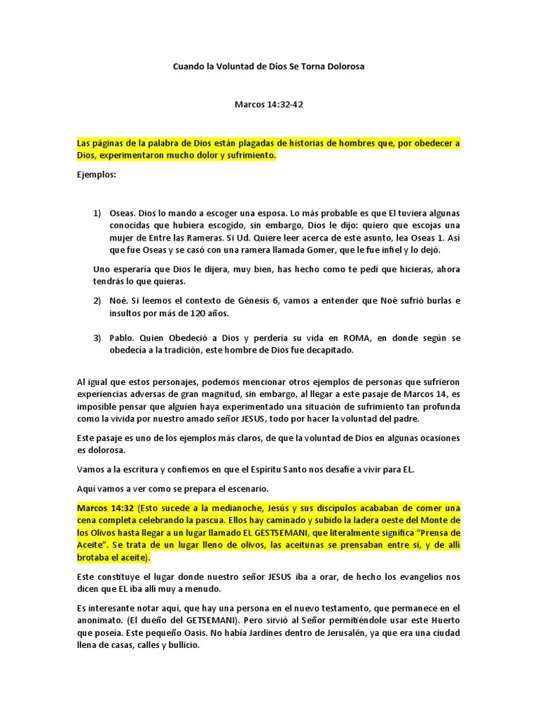 Cuando La Voluntad De Dios No Es Nuestra Voluntad | PDF | Jesús | Oración