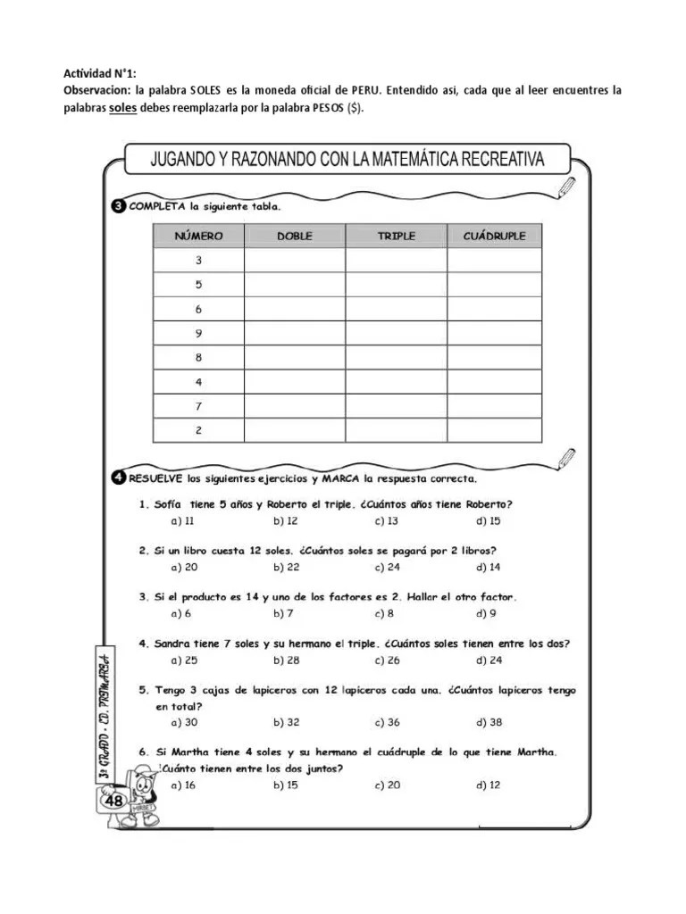 Taller #3, DOBLE, TRIPLE Y CUADRUPLE | PDF
