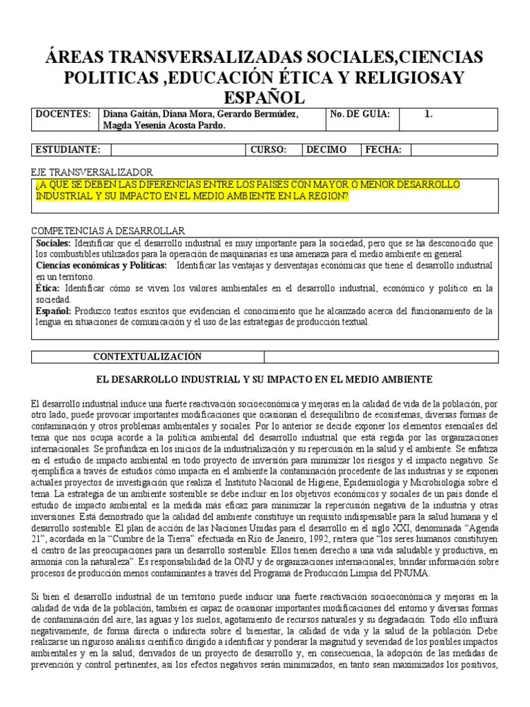 Guias Ciencias Sociales | PDF | Derechos Humanos | Evaluación De ...