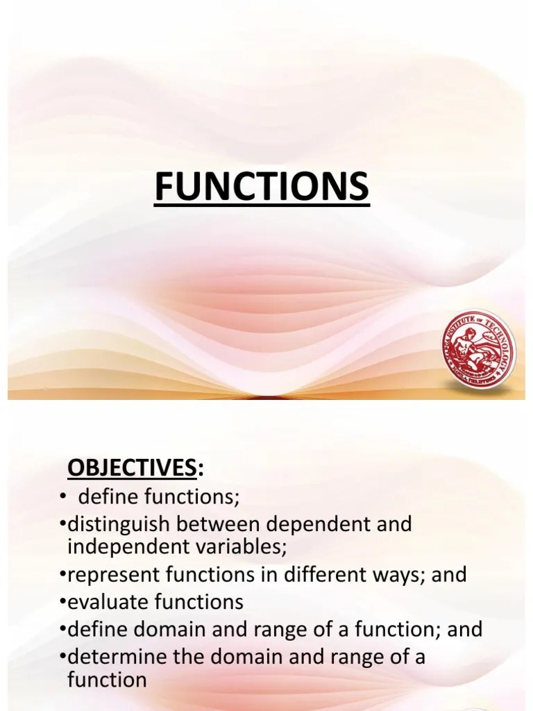 01 Functions, Function Notation, Domain & Range | PDF | Function ...