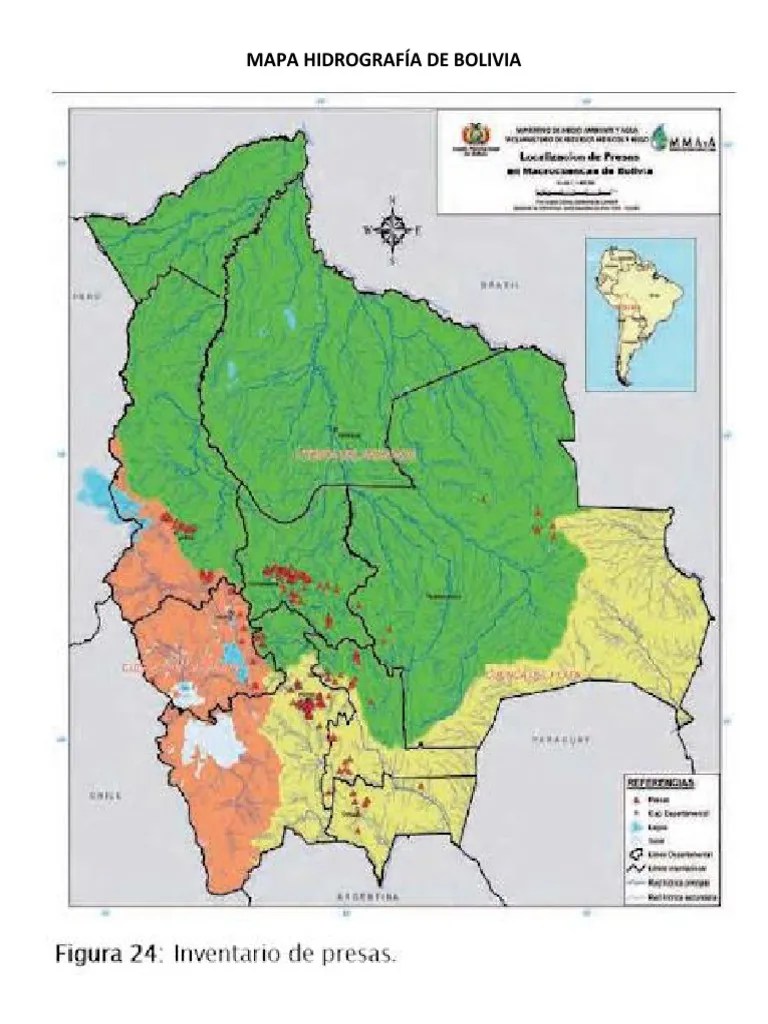 Mapa Hidrografía De Bolivia | PDF