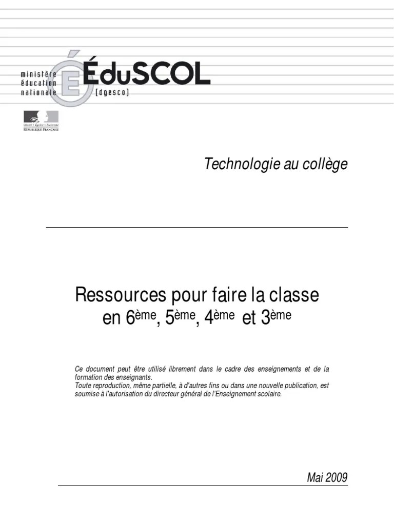 College Technologie Ressources 114166